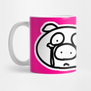 Crying Boo the kawaii pig. Mug